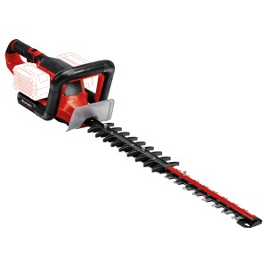 Einhell Power X-Change GE-CH 36/65 Li-Solo akkus sövényvágó (akku nélkül). Piros-fekete sövényvágó hosszú pengével.
