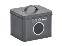 Zeller Present mosóportartó-doboz fém Antracit 3 l Zeller Present mosóportartó-doboz fém Antracit 3 l