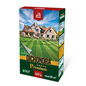 Dichondra Premium fűmag csomag, kb. 50 m² területre alkalmas.