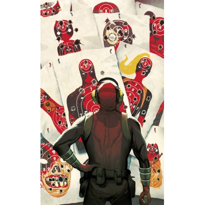 Komar nemszőtt fotótapéta Marvel Deadpool Target Shooting piros