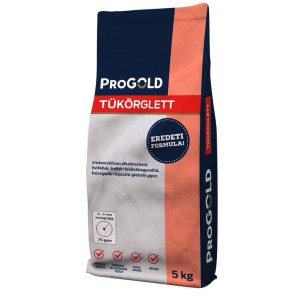 Progold Tükörglett Tapasz, 5kg zsák sima belső felületekhez.