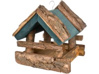 Madáretető kéreg tetővel sötétzöld