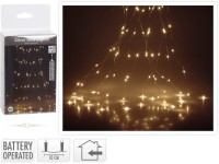 Dekor micro LED hálós fényfüzér 0,5 m melegfehér elemes Dekor micro LED hálós fényfüzér 0,5 m melegfehér elemes