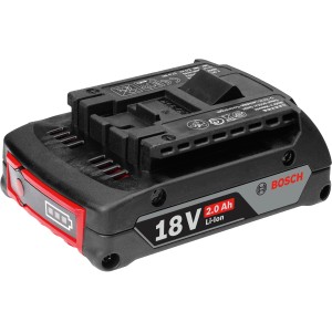 Bosch Professional GBA 18V 2Ah akkumulátor elektromos szerszámokhoz, robusztus és tartós.