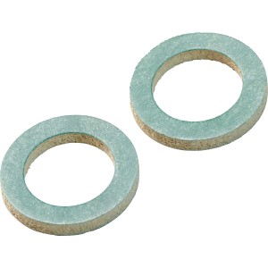 Két darab rosttömítés, Ø 10 mm x Ø 14 mm, csővezetékekhez és fűtési rendszerekhez.