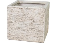 M Collections Utah Cubi virágtartó 27 cm x 27 cm Bézs