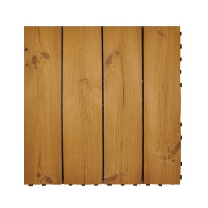 Onek Thermowood Smartdeck járólap, 60x60 cm, természetes színű. Kezelt fenyőfából készült fa járólap.