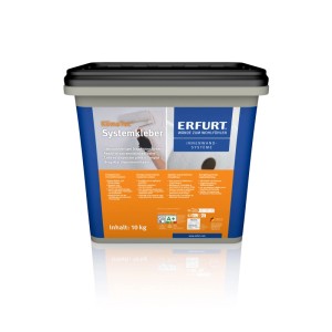 Erfurt KlimaTec System Kleber 10 kg vödör, kék-szürke, tapétaragasztóhoz és beltéri falrendszerekhez.