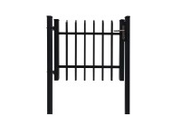 Egyszárnyú dekor-kapu Porto bebetonozható 120 cm x 100 cm antracit