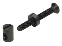 Hettich összekötő vasalat M6 x 80 mm-es csappal, feketített acél, 8 darab Hettich összekötő vasalat M6 x 80 mm-es csappal, feketített acél, 8 darab