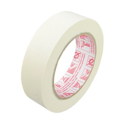 LUX-TOOLS Lapos krepp ragasztószalag, bézs színű, 50 m x 30 mm