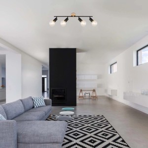 Rábalux Pablo beltéri Spotlámpa matt fekete E27 4x MAX 40W