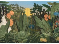 Komar fátyoltapéta Rousseau Remix 350 cm x 250 cm zöld