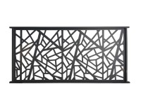 Alumínium dekor-kerítés Amsterdam 200 cm x 100 cm antracit