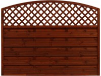 Belátásgátló kerítéselem Bordeaux barna 120/135 cm x 180 cm FSC®