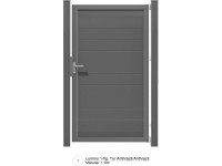 GroJa Lumino kapu Universal DIN antracit antracitkerettel 100 cm x 180 cm