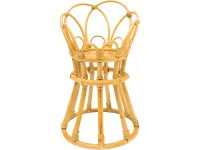 Rattan virágállvány 49 cm x 30 cm x 30 cm természetes színű