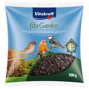 Vitakraft Vita Garden vadon élő madaraknak való eledel, napraforgómag, 500g-os csomag.