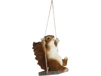 Dekorfigura hintázó mókus 14 cm
