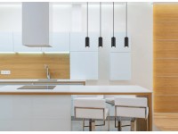 Globo Robby függőlámpa 4 izzós fekete matt 650 mm x 60 mm x 1200 mm