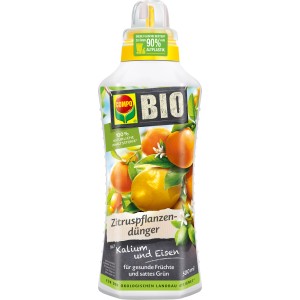 Compo Bio citrus növénytáp 500ml-es flakon egészséges növényekhez.