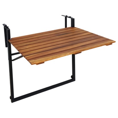 Vinto acél akác erkély-függőasztal olajozott FSC 60 x 57 x 43 cm összecsukható