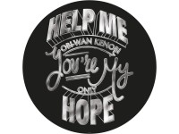 Komar nemszőtt fotótapéta Dot Star Wars Help Me Obi öntapadó átmérő 125 cm