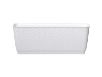 Prosperplast virágláda Ratolla Case P 30 cm fehér