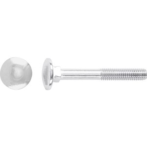 Horganyzott LUX laposfejű csavar M6 x 40 mm részleges menettel, 100 darabos csomag.