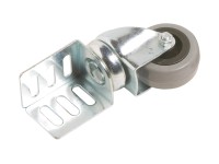 Önbeálló készülékgörgő derékszögű lemezzel és siklócsapággyal, 50 mm, 40 kg Önbeálló készülékgörgő derékszögű lemezzel és siklócsapággyal, 50 mm, 40 kg