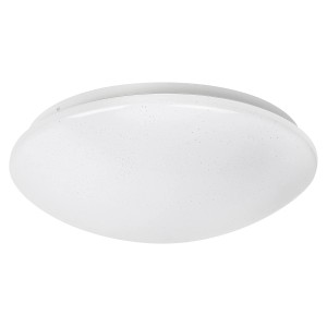 Fehér LED mennyezeti lámpa, kerek forma. Alkalmas a LED-es mennyezeti lámpák kategóriába.