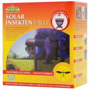 Florissa szolár rovarcsapda, 1 darab. Napenergiával működő rovarirtás otthonra és kertbe.