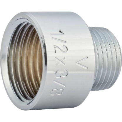 OBI menetes szűkítő idom 16,7 mm (Rp 3/8) x 18,6 mm (Rp 1/2) krómozott sárgaréz