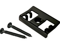 Univerzális végzáró klipsz rozsdamentes acél fekete 10 darab