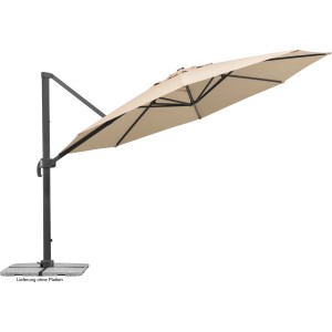 Schneider napernyő, Ø 400 cm, természetes, forgatható és dönthető funkcióval.
