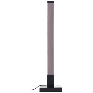 Fekete LED asztali lámpa Neele RGB + CCT funkcióval, 12,5 cm átmérő.