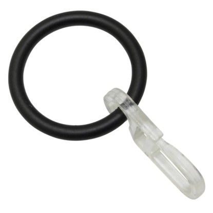 Gardinia Kos függönykarikák 27 mm átmérő fekete 6 darabos csomag