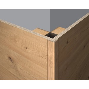 Egger Decowall FL009 Esbjerg összecsukható szegélyléc, világosbarna falburkolat belső és külső sarkokhoz.