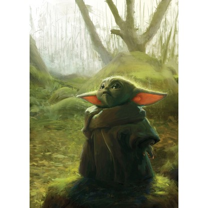 Komar vlies fotótapéta Mandalorian Grogu Acrylic 200 cm x 280 cm