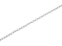 LUX körszelvényű huzal díszlánc fekete 2 mm  - méteráru