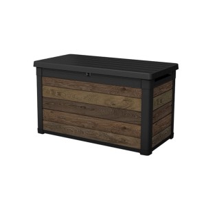 Keter 271423 Decocoat műanyag kerti láda 380 l - dió