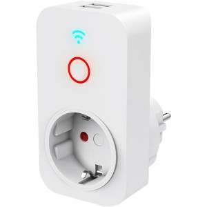 Fehér Hama WLAN aljzat 2 USB porttal okosotthonhoz.