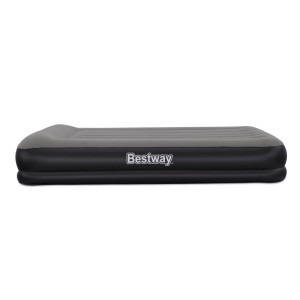 Bestway Queen légmatrac, szürke, USB pumpával. Kemping légágy 2 személy részére.