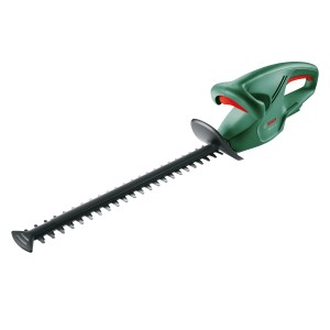 Bosch EasyHedgeCut 18-45 akkus sövényvágó, zöld/fekete, 45 cm-es pengével.