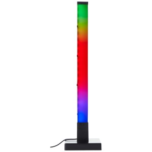 Fekete LED asztali lámpa Neele RGB színváltással és CCT funkcióval.