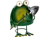 Szolárfigura fém béka Szolárfigura fém béka