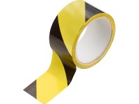 LUX figyelmeztető ragasztószalag fekete-sárga 30 m x 50 mm