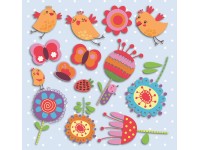 Öntapadós 3D falidekoráció virágos 30 cm x 30 cm