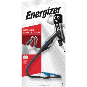 Energizer Booklight speciális lámpa rugalmas nyakkal és csíptetővel, ideális olvasáshoz. Elemekkel együtt.