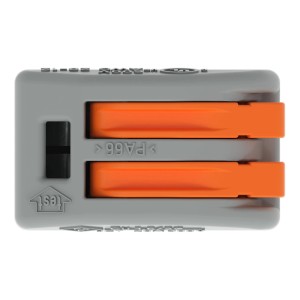 Wago emelőkaros kötőelem, 2 pólusú, 0,08-4 mm² vezetékekhez, 5 db-os készlet, csatlakozó